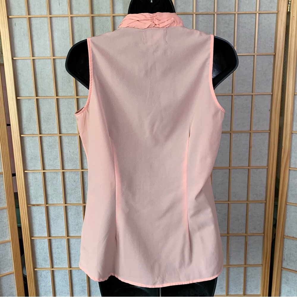 Cynthia Rowley Peach Pink Sleeveless Blouse - Picture 3 of 7